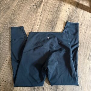 Lululemon Dark Blue High-Rise 7/8 Leggings